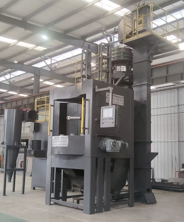 长寿转盘式喷砂机 提升圆形工件处理效率